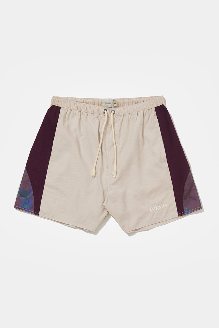 Short Carnan Embroided Beige Shorts