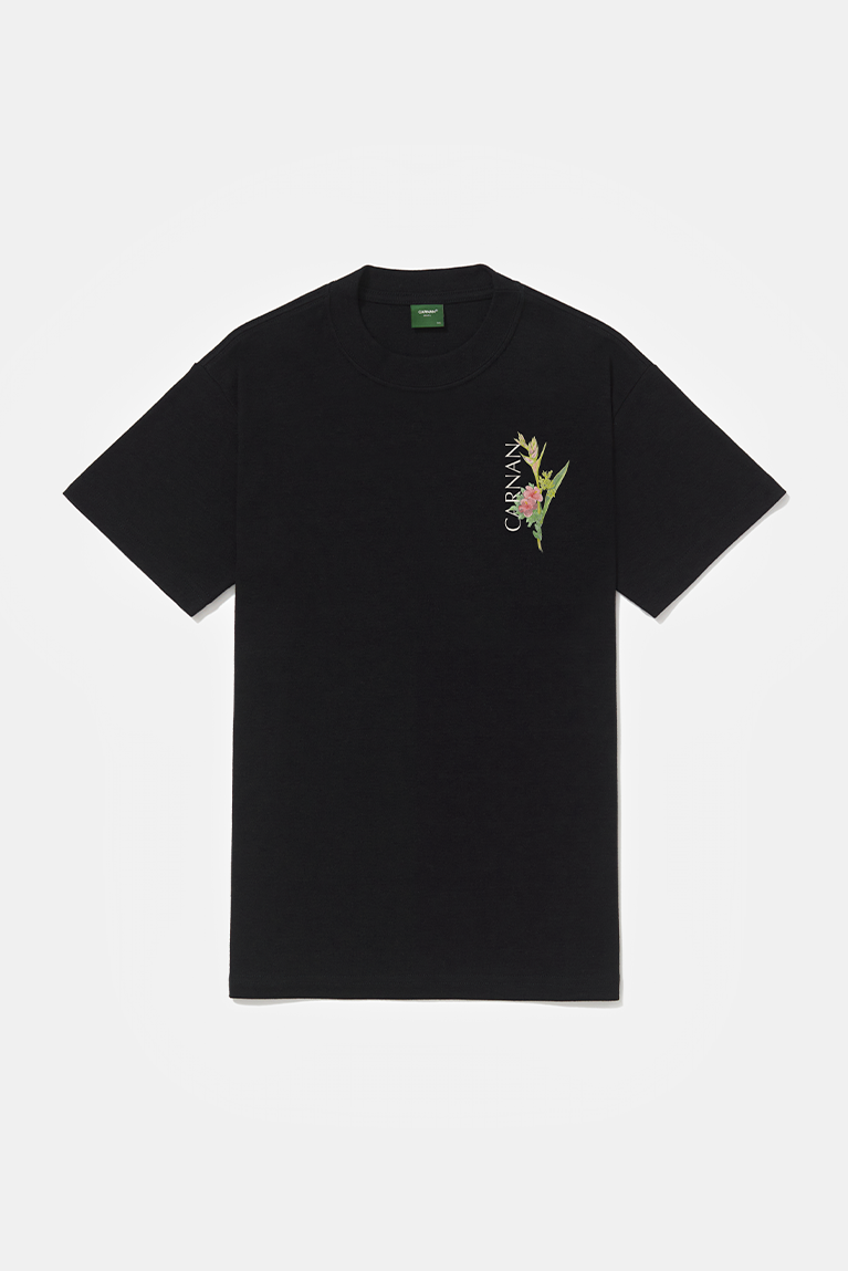 Flower Heavy T-shirt - Black