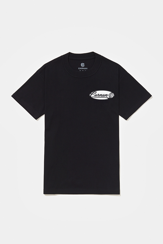 Carnan Globe Heavy T-shirt - Black