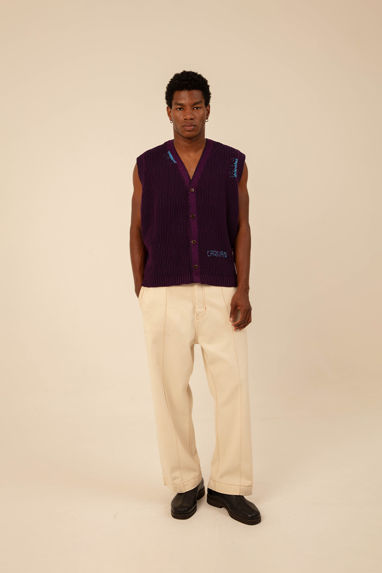 Purple Tricot Vest