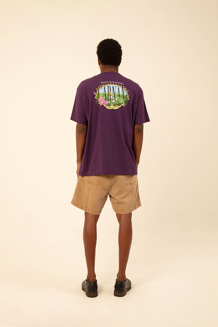 Iguana Heavy T-shirt - Purple