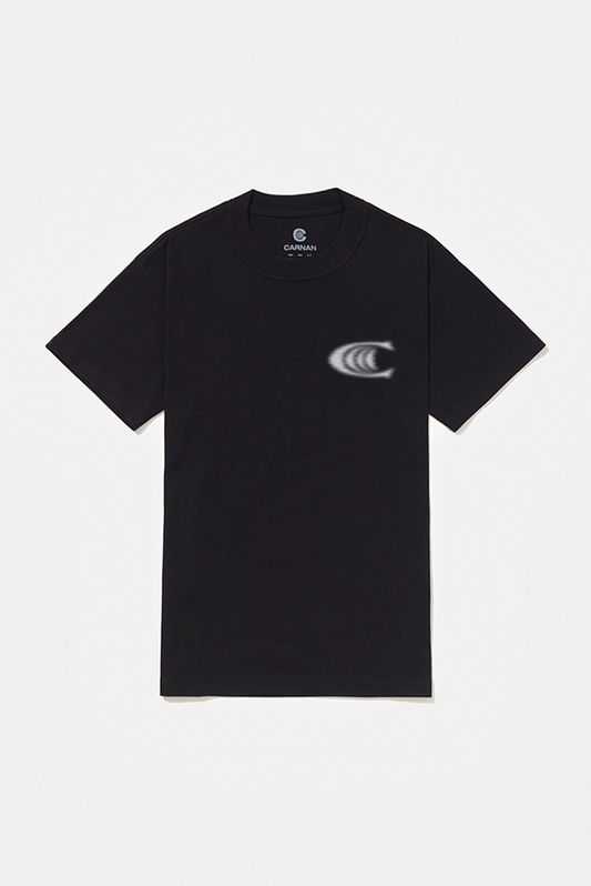 Carnan Blurred Heavy T-shirt - Black