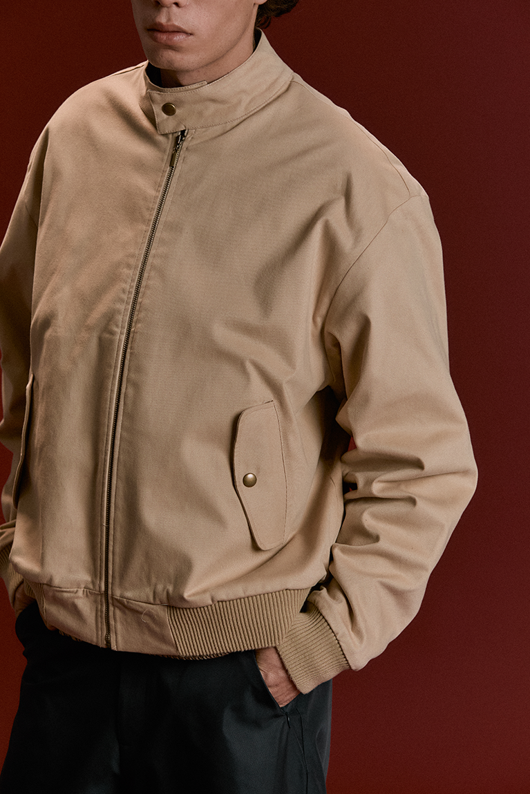 Beige Harrington Jacket