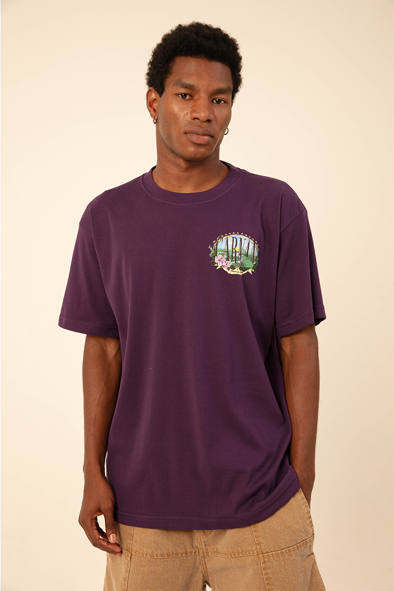 Iguana Heavy T-shirt - Purple