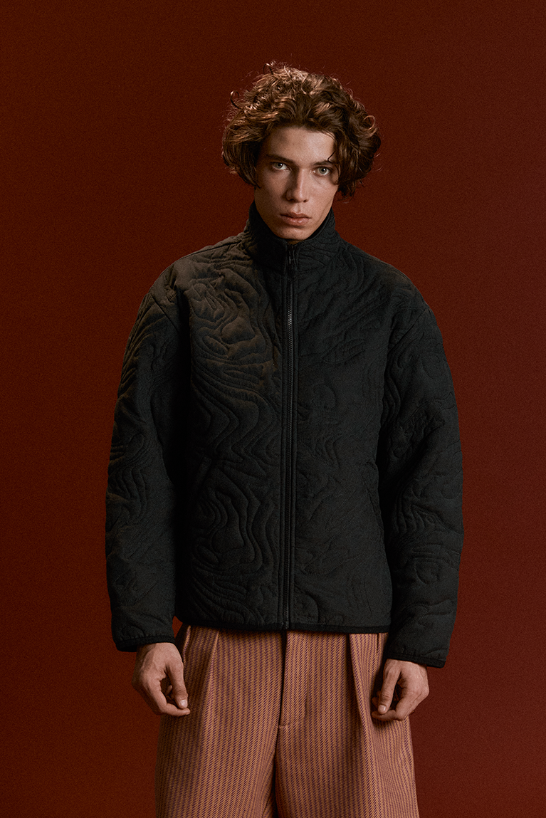 Abstract Puffer Jacket