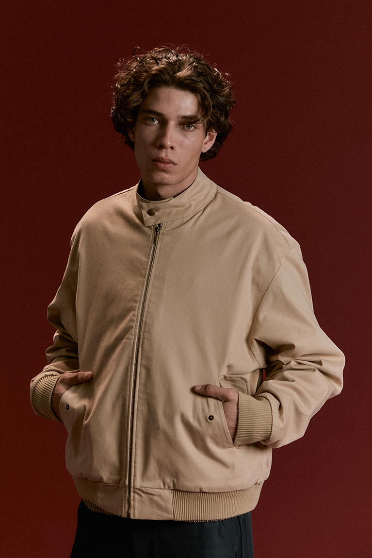 Beige Harrington Jacket