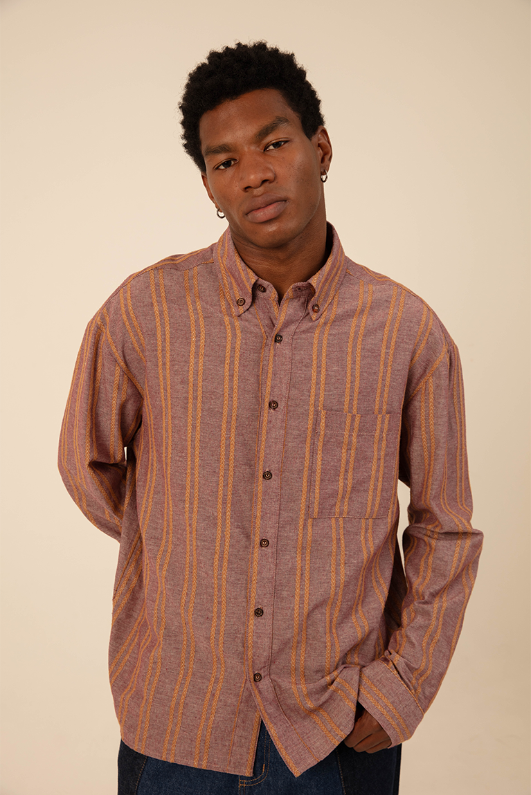 Jacquard Striped Shirt