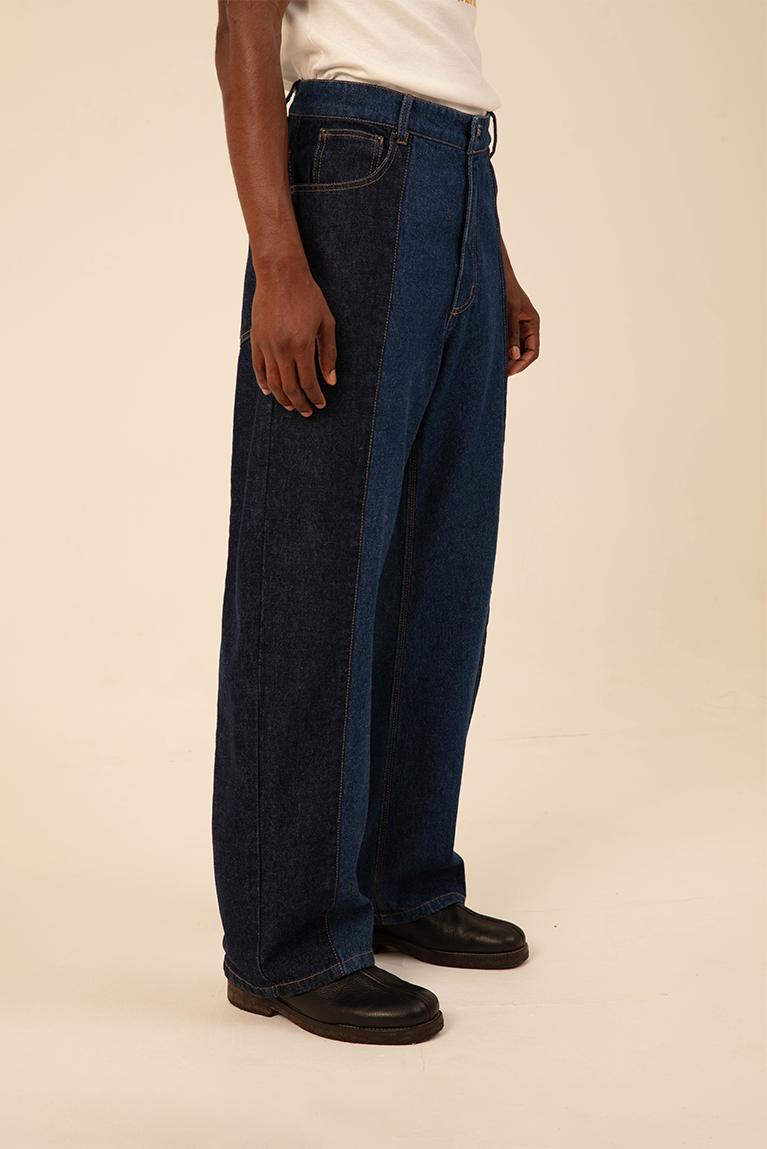 Two Tones Denim Pants