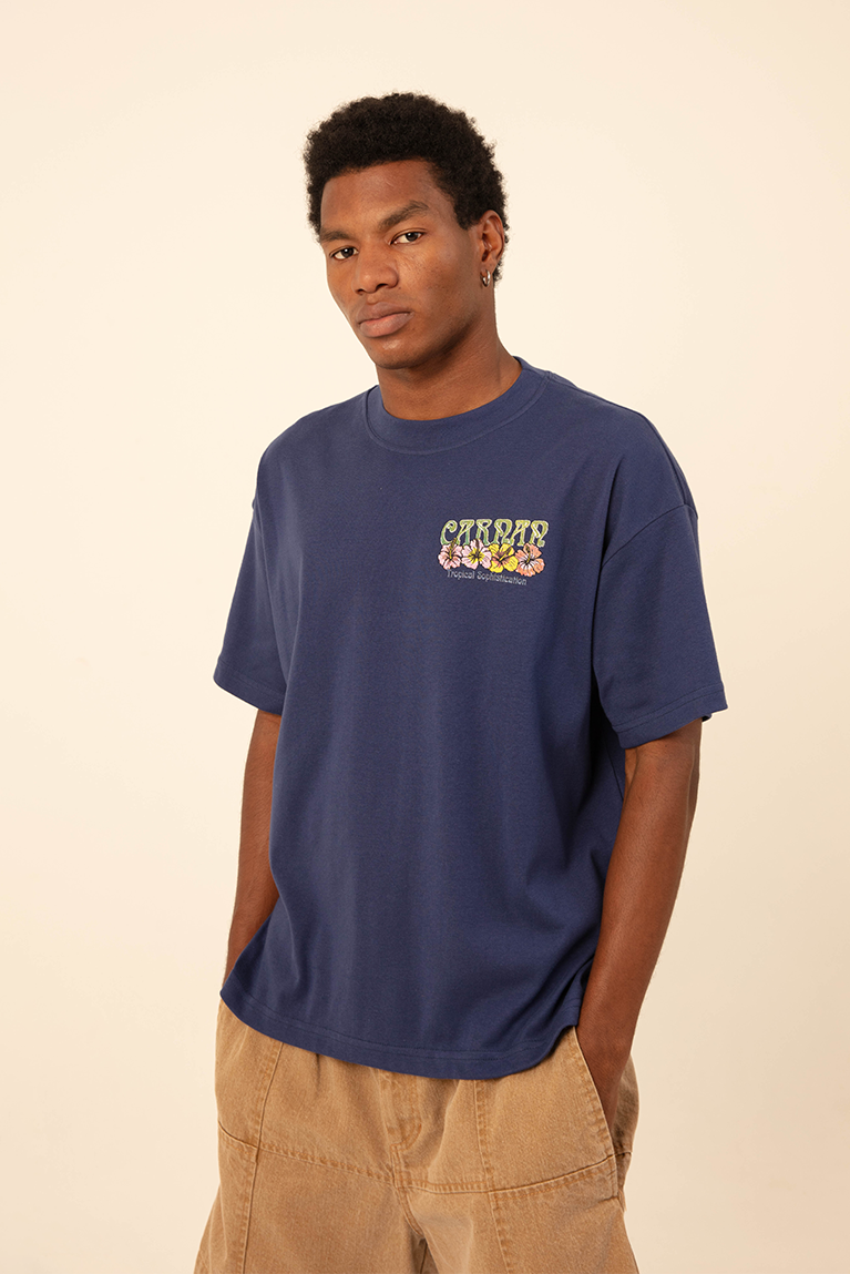 Fruit Boxy T-shirt - Navy