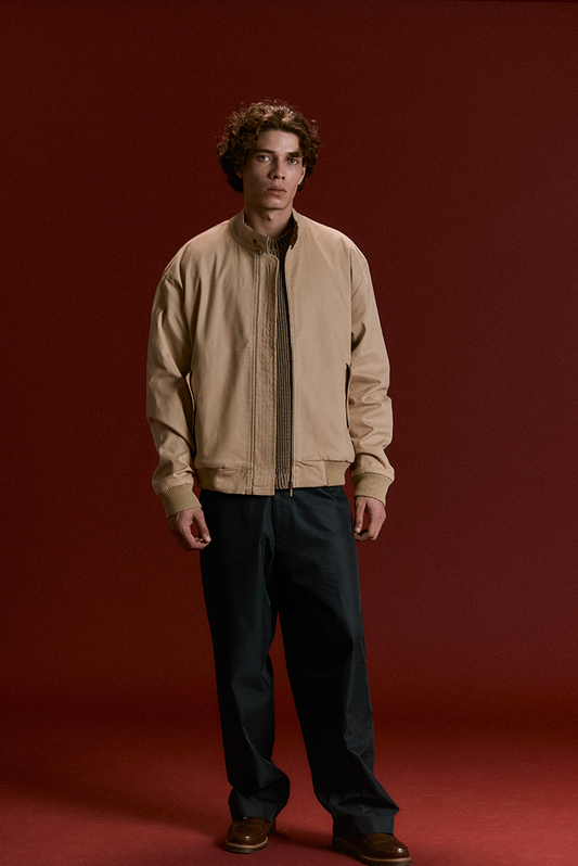 Beige Harrington Jacket