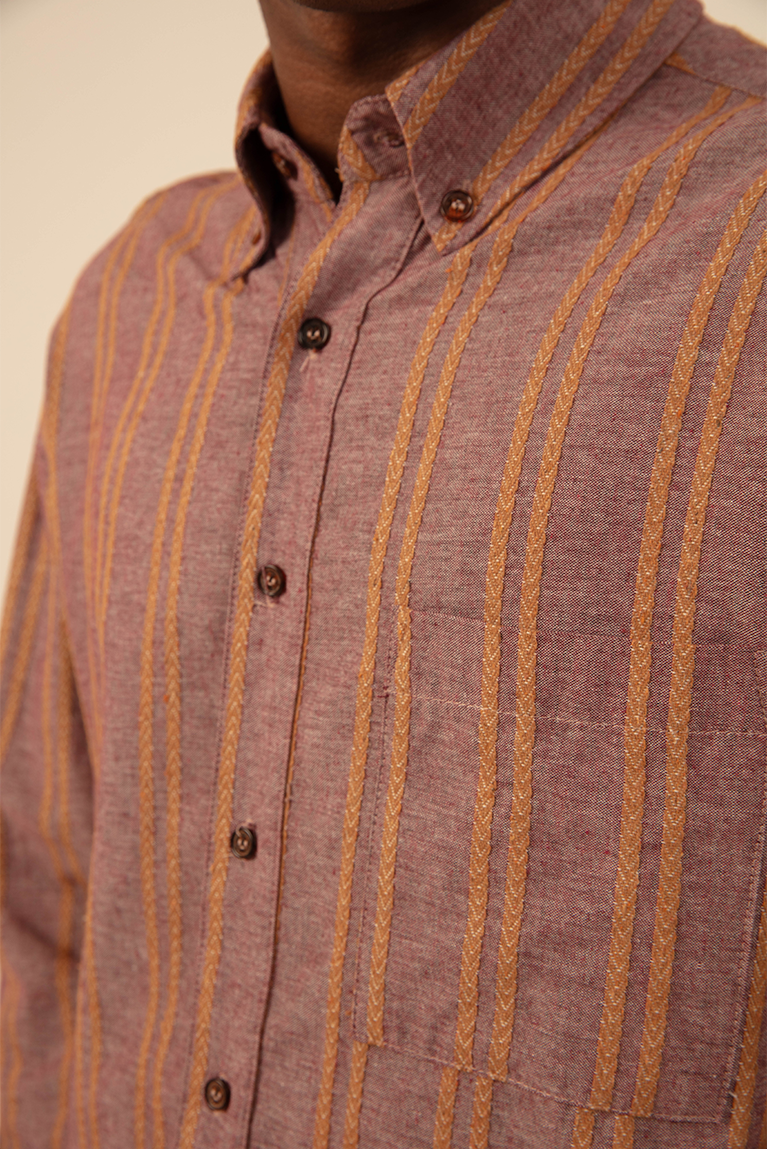 Jacquard Striped Shirt