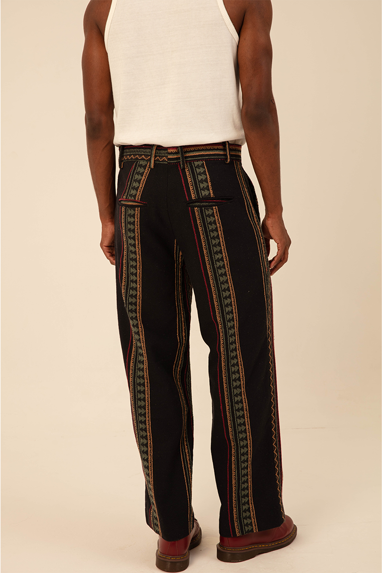 Jacquard Striped Pants