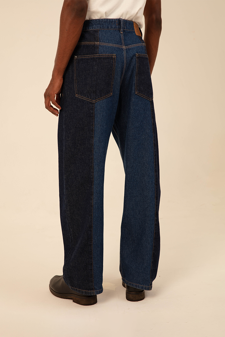 Two Tones Denim Pants