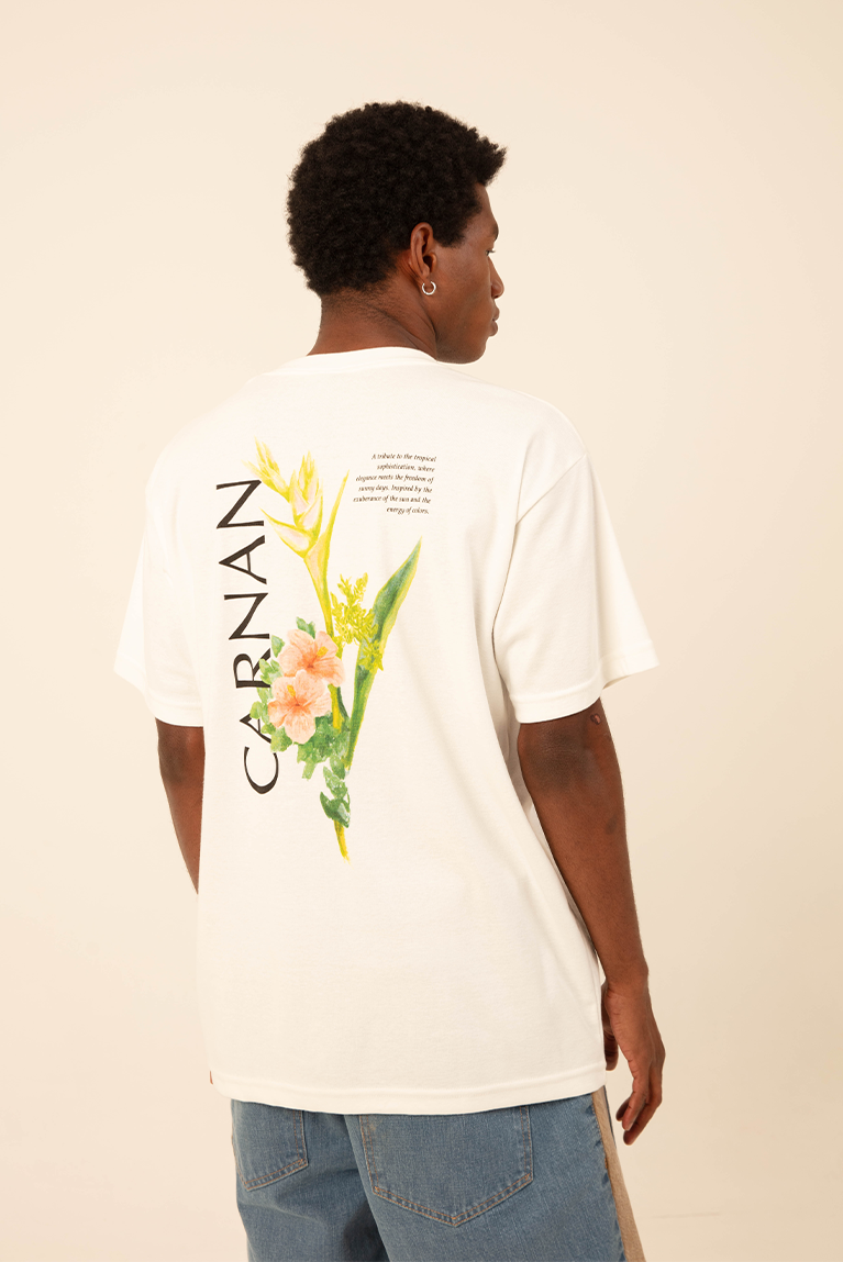 Flower Heavy T-shirt - Off