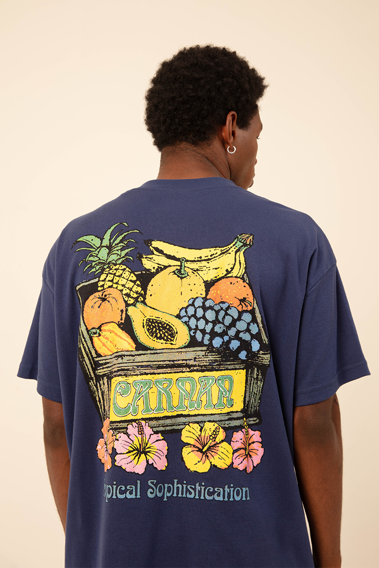 Fruit Boxy T-shirt - Navy