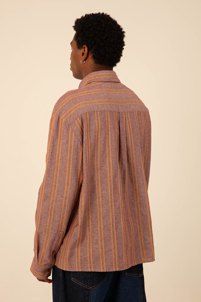 Jacquard Striped Shirt