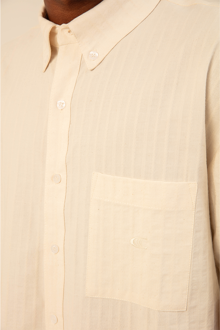 Jacquard White Shirt