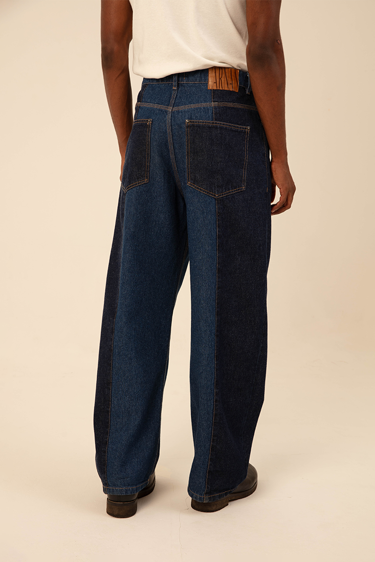 Two Tones Denim Pants