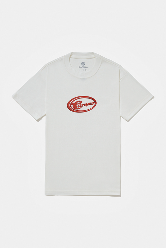 Carnan Red Logo Heavy T-Shirt - Off