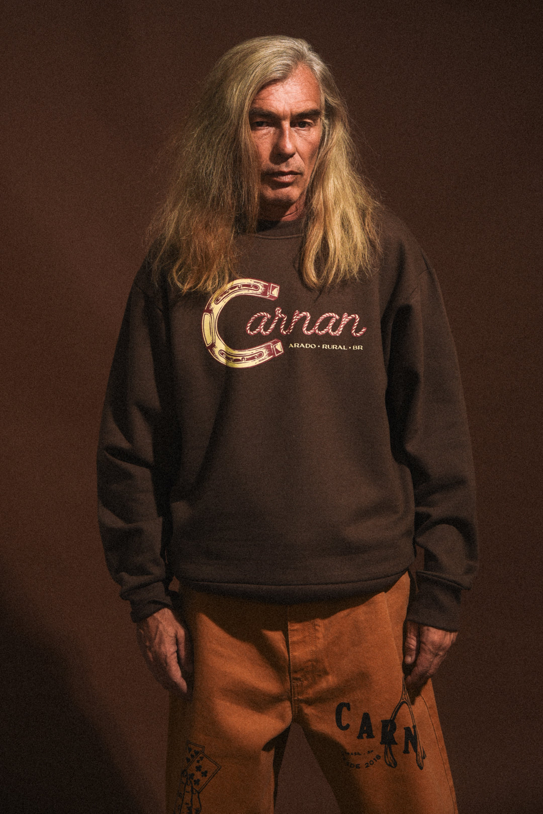 Sweatshirt Ferradura de Ouro Carnan x Arado - Marrom