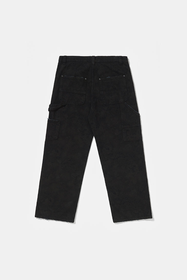 Dyed Carpenter Pants - Black