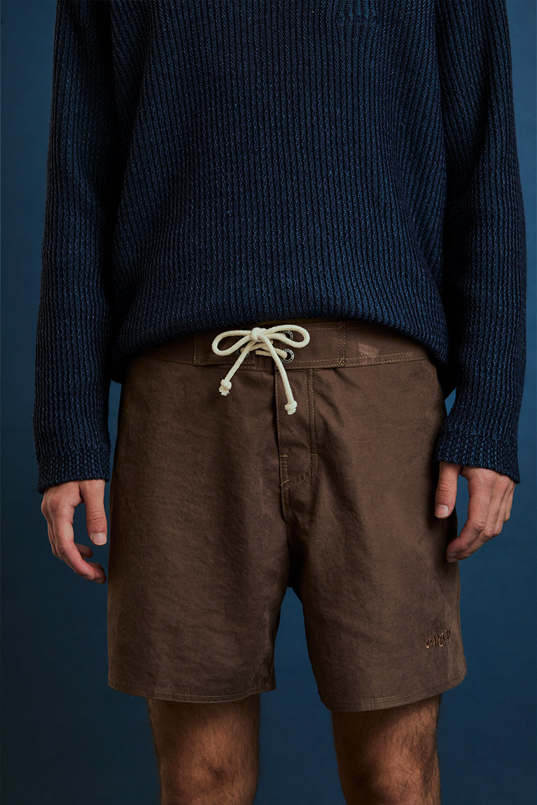 Brown Pelleted Boardshort