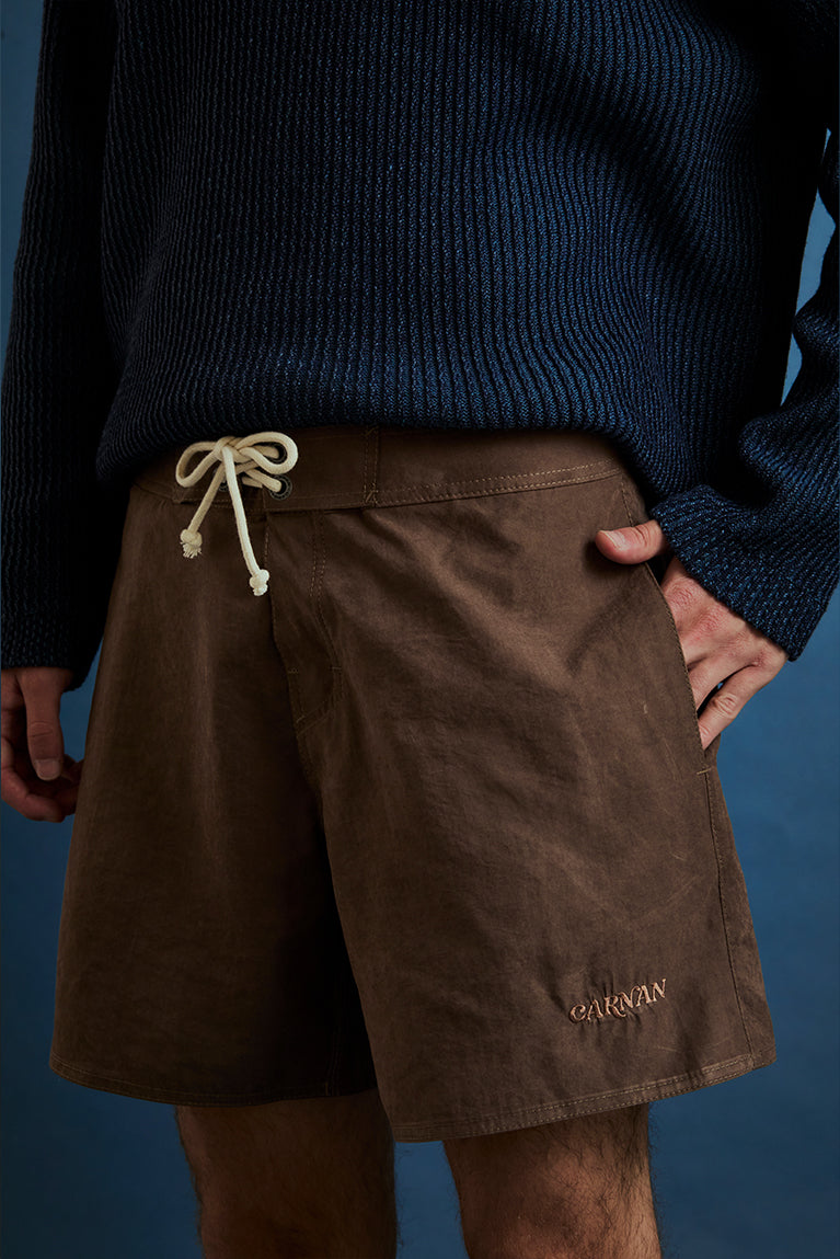 Brown Pelleted Boardshort