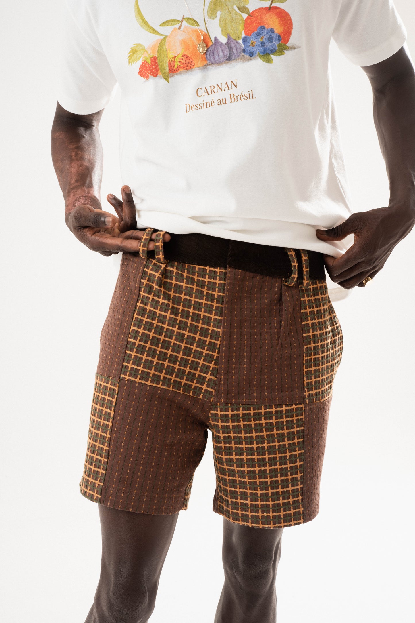 Jacquard Checkerboard Shorts