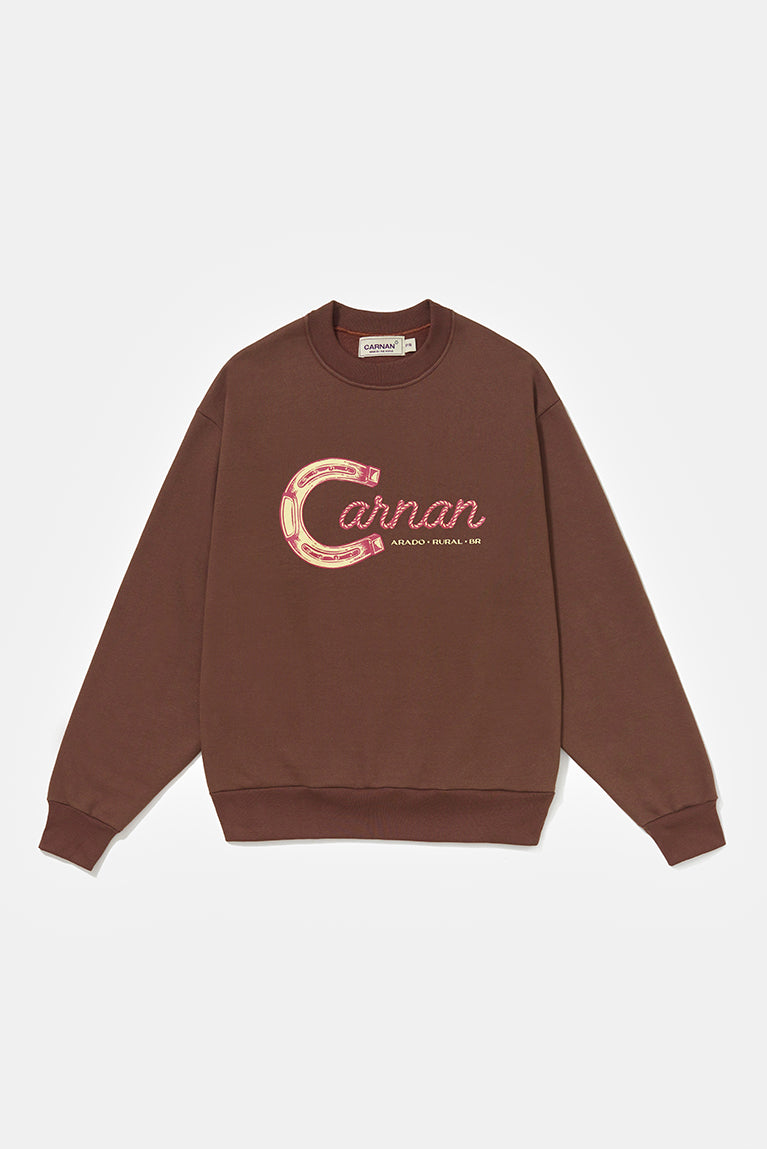 Carnan x Plow Brown Golden Horseshoe Sweatshirt