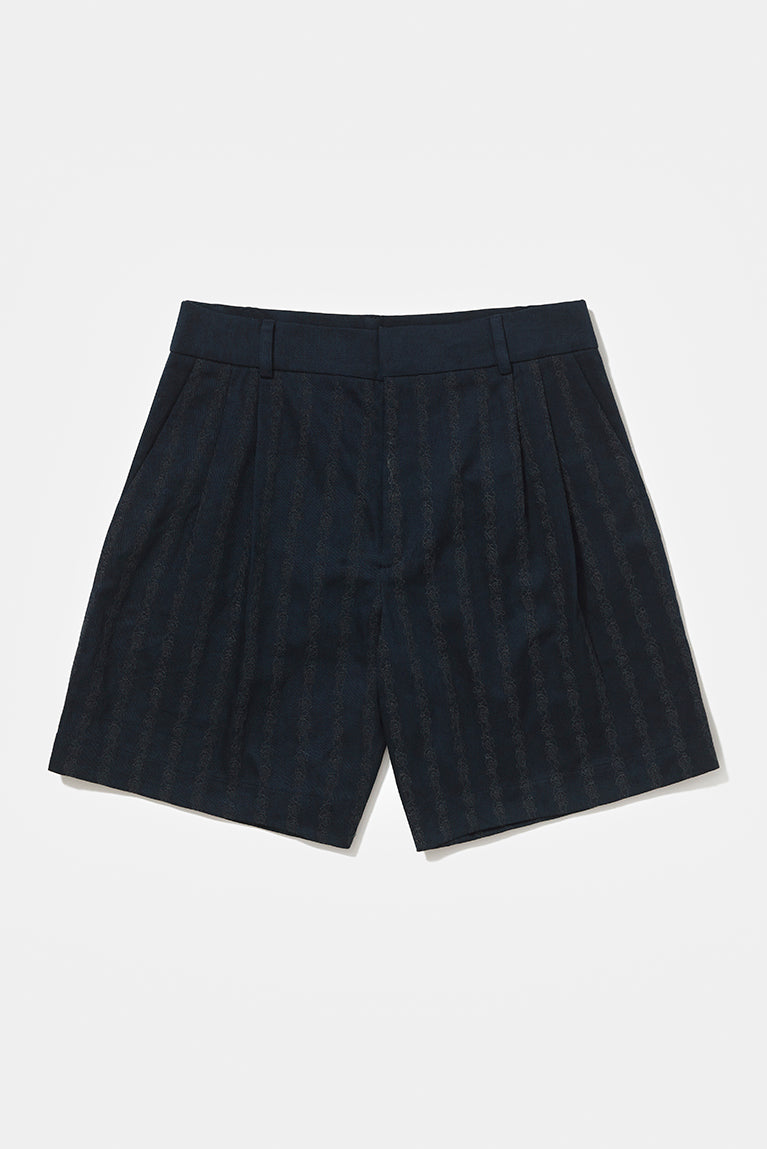 Carnan x CP Pinstrip Navy Shorts