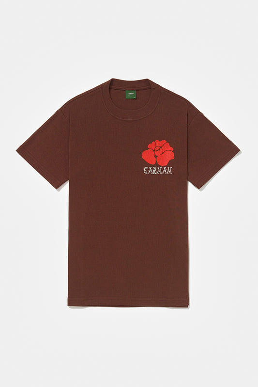 Blossom Heavy T-shirt - Brown