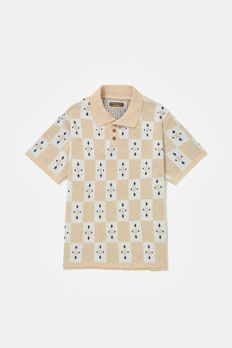 Carnan x CP Tiles Tricot Polo Shirt