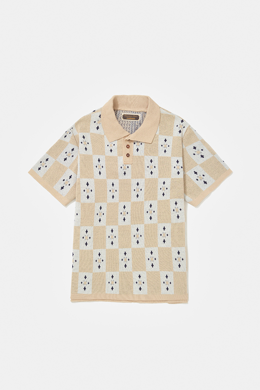 Carnan x CP Tiles Tricot Polo Shirt