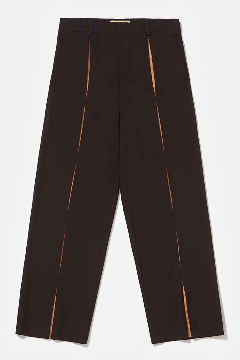 Carnan x CP Brown Pleated Pants