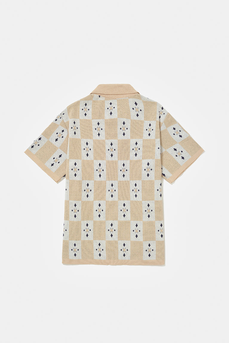 Carnan x CP Tiles Tricot Polo Shirt