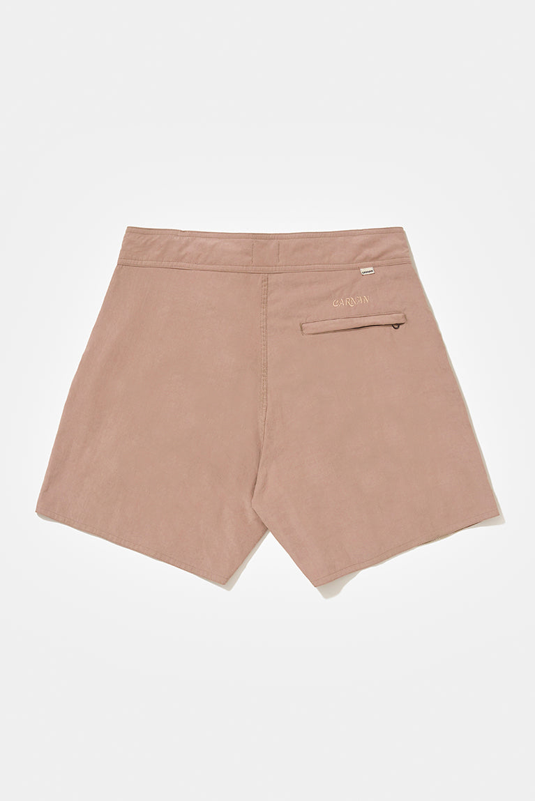 Beige Overlayer Boardshort