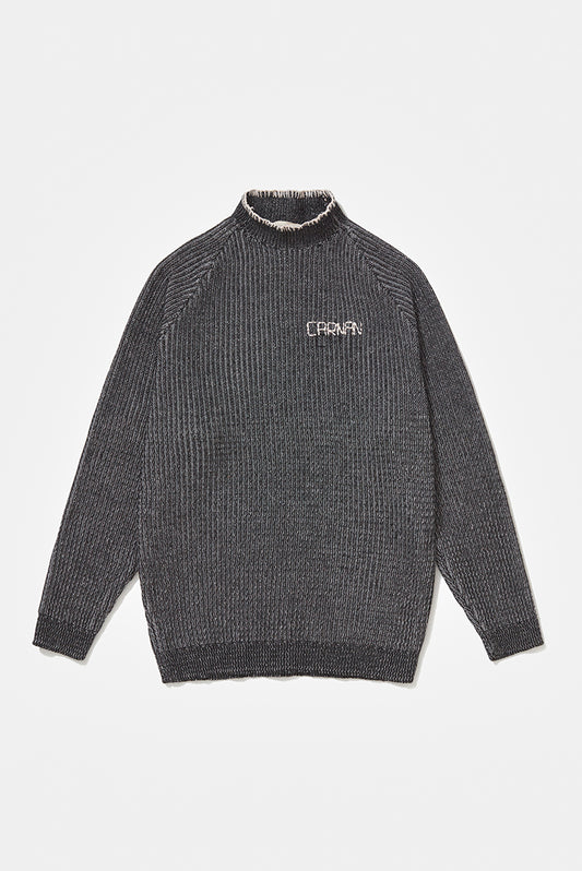 Embroided Turtle Neck