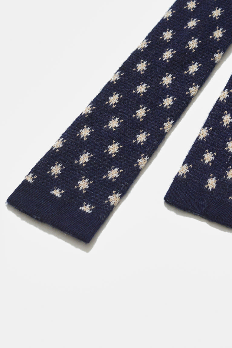 Carnan x CP Tricot Tie - Navy