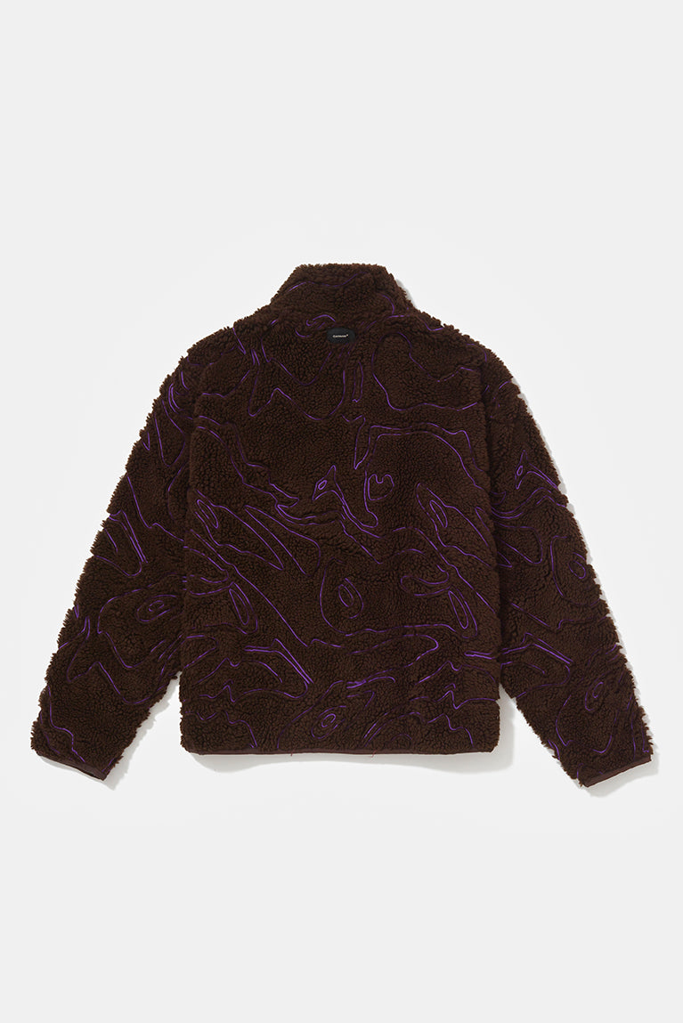 Abstract Embroided Fleece