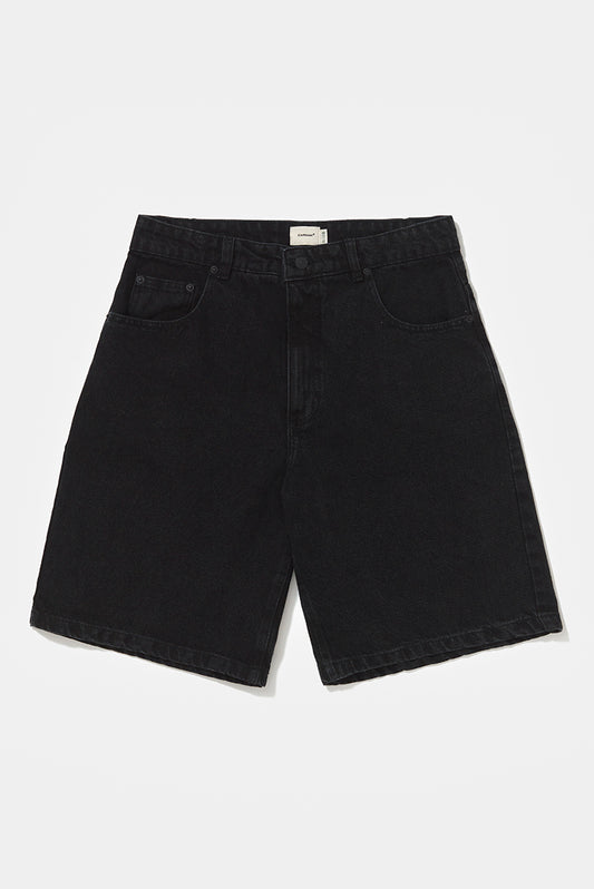 Stoned Black Jeans Shorts