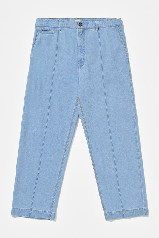 Creased Denim Pants