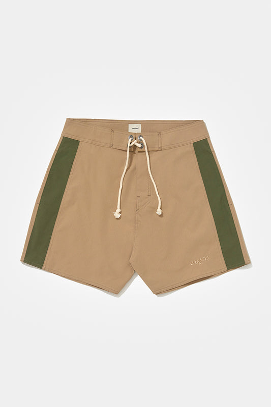 Beige Clipping Boardshort