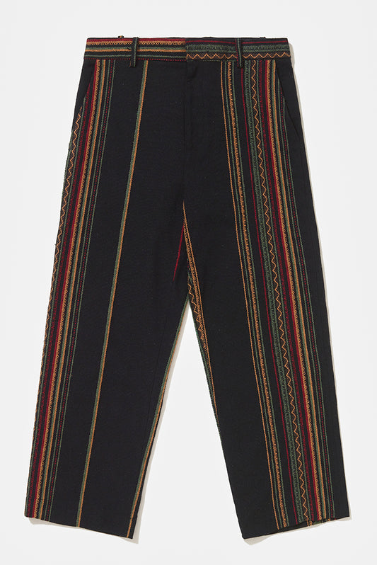 Jacquard Striped Pants