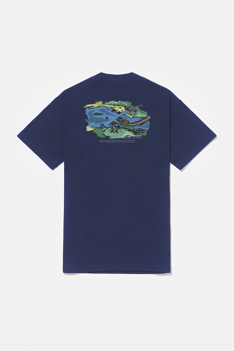 Landscape Heavy T-shirt - Navy