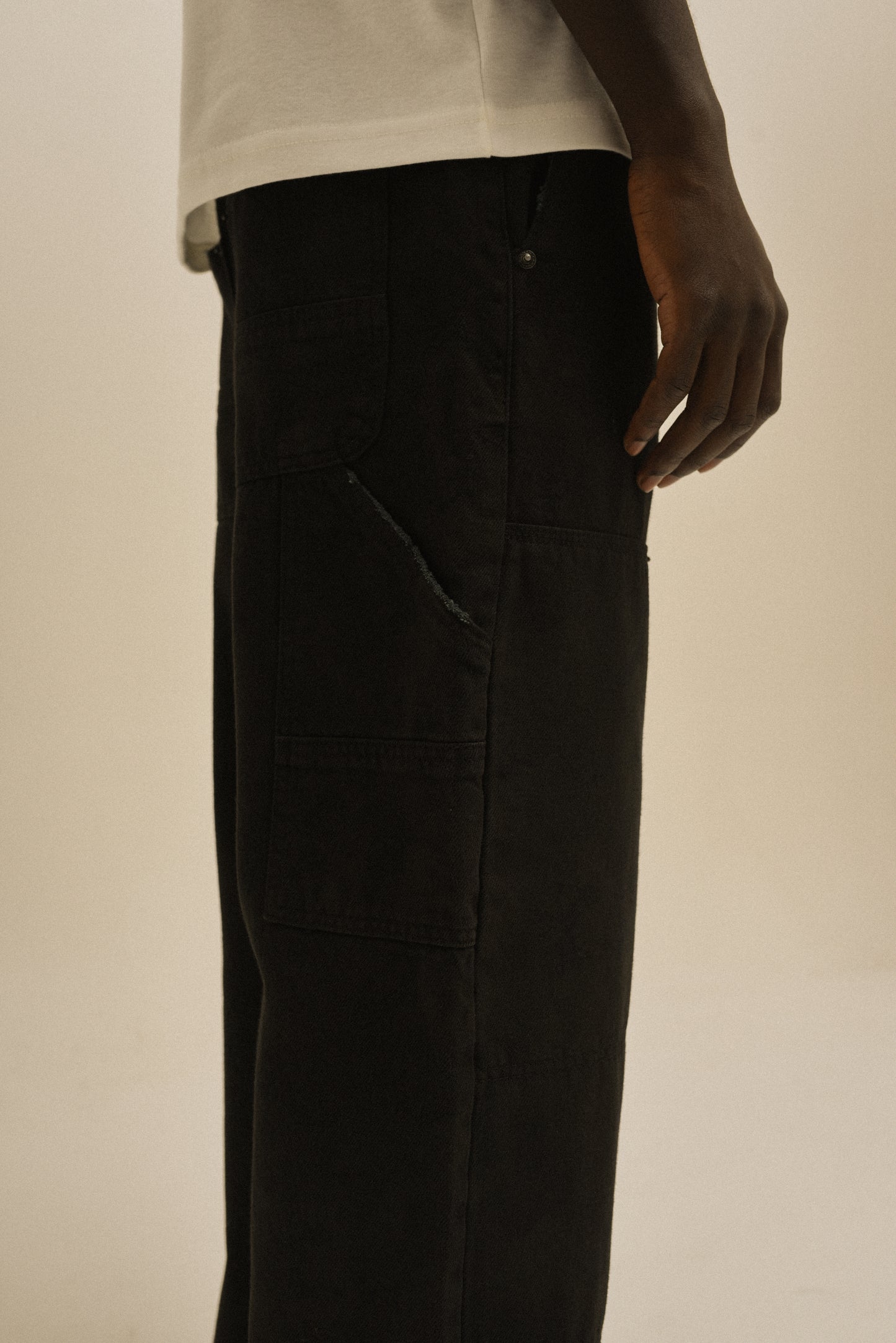 Dyed Carpenter Pants - Black