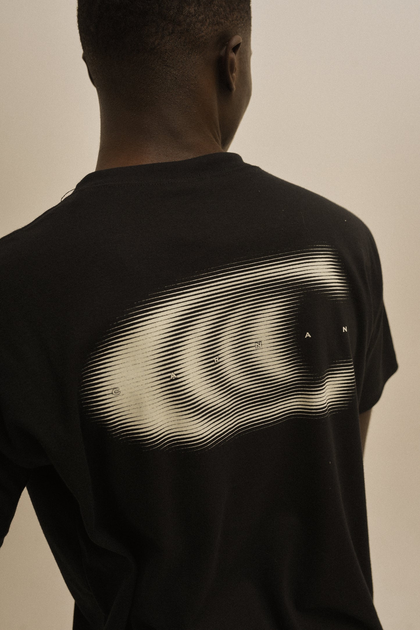 Carnan Blurred Heavy T-shirt - Black